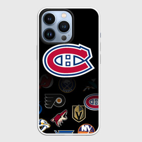 Чехол для iPhone 13 Pro с принтом NHL Canadiens de Montral (Z) в Екатеринбурге,  |  | anaheim ducks | arizona coyotes | boston bruins | buffalo sabres | calgary flames | canadiens de montreal | carolina hurricanes | chicago blackhawks | colorado | hockey | nhl | нхл | паттерн | спорт | хоккей