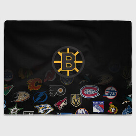 Плед 3D с принтом NHL Boston Bruins (Z) в Екатеринбурге, 100% полиэстер | закругленные углы, все края обработаны. Ткань не мнется и не растягивается | Тематика изображения на принте: anaheim ducks | arizona coyotes | boston bruins | buffalo sabres | calgary flames | canadiens de montreal | carolina hurricanes | chicago blackhawks | colorado | hockey | nhl | нхл | паттерн | спорт | хоккей