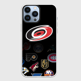 Чехол для iPhone 13 Pro Max с принтом NHL Carolina Hurricanes (Z) в Екатеринбурге,  |  | anaheim ducks | arizona coyotes | boston bruins | buffalo sabres | calgary flames | canadiens de montreal | carolina hurricanes | chicago blackhawks | colorado | hockey | nhl | нхл | паттерн | спорт | хоккей