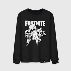 Мужской свитшот хлопок с принтом FORTNITE x MARSHMELLO в Екатеринбурге, 100% хлопок |  | deadmau5 | fortnite | fortnite 2 | fortnite x маршмелло | ikonik | marshmello | ninja | ninja streamer | raven | travis scott | ворон | иконик | ниндзя | пили | рейвен | трэвис скотт | фортнайт