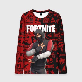 Мужской лонгслив 3D с принтом FORTNITE x IKONIK в Екатеринбурге, 100% полиэстер | длинные рукава, круглый вырез горловины, полуприлегающий силуэт | deadmau5 | fortnite | fortnite 2 | fortnite x маршмелло | ikonik | marshmello | ninja | ninja streamer | raven | travis scott | ворон | иконик | ниндзя | пили | рейвен | трэвис скотт | фортнайт