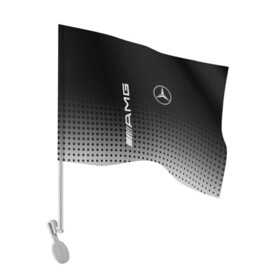 Флаг для автомобиля с принтом Mercedes-Benz в Екатеринбурге, 100% полиэстер | Размер: 30*21 см | amg | mercedes | mercedes значок | mercedes лого | mercedes марка | амг | бенц | лого автомобиля | логотип мерседес | мерин | мерс | мерседес | мерседес бенз | мерседес лого | мерседес эмблема