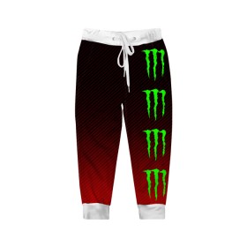 Детские брюки 3D с принтом MONSTER ENERGY (Z) в Екатеринбурге, 100% полиэстер | манжеты по низу, эластичный пояс регулируется шнурком, по бокам два кармана без застежек, внутренняя часть кармана из мелкой сетки | black monster | bmx | claw | cybersport | energy | monster | monster energy | moto | motocross | race | sport | киберспорт | когти | монстер энерджи | монстр | мото | мотокросс | ралли | скейтбординг | спорт | т | энергия