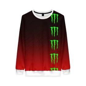 Женский свитшот 3D с принтом MONSTER ENERGY (Z) в Екатеринбурге, 100% полиэстер с мягким внутренним слоем | круглый вырез горловины, мягкая резинка на манжетах и поясе, свободная посадка по фигуре | black monster | bmx | claw | cybersport | energy | monster | monster energy | moto | motocross | race | sport | киберспорт | когти | монстер энерджи | монстр | мото | мотокросс | ралли | скейтбординг | спорт | т | энергия