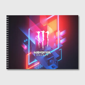 Альбом для рисования с принтом MONSTER ENERGY в Екатеринбурге, 100% бумага
 | матовая бумага, плотность 200 мг. | amg | auto | bmw | honda | jdm | mercedes | nissan | porsche | racing | sport | subar | toyota | автомобил | автомобильные | киа | лексус | марка | машины | митсубиси | ниссан | порше | спорт | субару | тесла | тойота | хонда