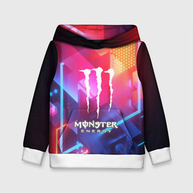 Детская толстовка 3D с принтом MONSTER ENERGY в Екатеринбурге, 100% полиэстер | двухслойный капюшон со шнурком для регулировки, мягкие манжеты на рукавах и по низу толстовки, спереди карман-кенгуру с мягким внутренним слоем | Тематика изображения на принте: amg | auto | bmw | honda | jdm | mercedes | nissan | porsche | racing | sport | subar | toyota | автомобил | автомобильные | киа | лексус | марка | машины | митсубиси | ниссан | порше | спорт | субару | тесла | тойота | хонда