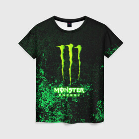 Женская футболка 3D с принтом MONSTER ENERGY в Екатеринбурге, 100% полиэфир ( синтетическое хлопкоподобное полотно) | прямой крой, круглый вырез горловины, длина до линии бедер | amg | auto | bmw | honda | jdm | mercedes | nissan | porsche | racing | sport | subar | toyota | автомобил | автомобильные | киа | лексус | марка | машины | митсубиси | ниссан | порше | спорт | субару | тесла | тойота | хонда