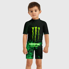 Детский купальный костюм 3D с принтом MONSTER ENERGY в Екатеринбурге, Полиэстер 85%, Спандекс 15% | застежка на молнии на спине | amg | auto | bmw | honda | jdm | mercedes | nissan | porsche | racing | sport | subar | toyota | автомобил | автомобильные | киа | лексус | марка | машины | митсубиси | ниссан | порше | спорт | субару | тесла | тойота | хонда