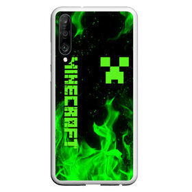 Чехол для Honor P30 с принтом MINECRAFT CREEPER в Екатеринбурге, Силикон | Область печати: задняя сторона чехла, без боковых панелей | block | creeper | cube | minecraft | pixel | блок | геометрия | крафт | крипер | кубики | майнкрафт | пиксели