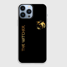 Чехол для iPhone 13 Pro Max с принтом The Witcher Gold в Екатеринбурге,  |  | the witcher | witcher | ведьмак | ведьмак дикая охота | волк | геральд | геральд из ривии | значки | золотой значок | лого | руны | сериал witcher | сериал ведьмак | символика из сериала | сойка