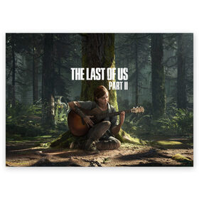 Поздравительная открытка с принтом The Last of Us part 2 в Екатеринбурге, 100% бумага | плотность бумаги 280 г/м2, матовая, на обратной стороне линовка и место для марки
 | day | ellie | games | joel | naughty dog | день | джоэл | игры | одни из нас | часть 2 | элли