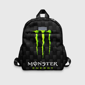 Детский рюкзак 3D с принтом MONSTER ENERGY в Екатеринбурге, 100% полиэстер | лямки с регулируемой длиной, сверху петелька, чтобы рюкзак можно было повесить на вешалку. Основное отделение закрывается на молнию, как и внешний карман. Внутри дополнительный карман. По бокам два дополнительных кармашка | black monster | bmx | claw | cybersport | energy | monster | monster energy | moto | motocross | race | sport | киберспорт | когти | монстер энерджи | монстр | мото | мотокросс | ралли | скейтбординг | спорт | энергия