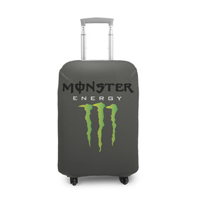 Чехол для чемодана 3D с принтом MONSTER ENERGY (Z) в Екатеринбурге, 86% полиэфир, 14% спандекс | двустороннее нанесение принта, прорези для ручек и колес | black monster | bmx | claw | cybersport | energy | monster | monster energy | moto | motocross | race | sport | киберспорт | когти | монстер энерджи | монстр | мото | мотокросс | ралли | скейтбординг | спорт | энергия