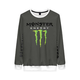 Женский свитшот 3D с принтом MONSTER ENERGY (Z) в Екатеринбурге, 100% полиэстер с мягким внутренним слоем | круглый вырез горловины, мягкая резинка на манжетах и поясе, свободная посадка по фигуре | black monster | bmx | claw | cybersport | energy | monster | monster energy | moto | motocross | race | sport | киберспорт | когти | монстер энерджи | монстр | мото | мотокросс | ралли | скейтбординг | спорт | энергия