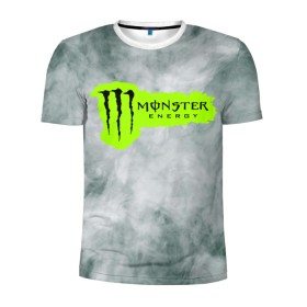 Мужская футболка 3D спортивная с принтом MONSTER ENERGY (Z) в Екатеринбурге, 100% полиэстер с улучшенными характеристиками | приталенный силуэт, круглая горловина, широкие плечи, сужается к линии бедра | black monster | bmx | claw | cybersport | energy | monster | monster energy | moto | motocross | race | sport | киберспорт | когти | монстер энерджи | монстр | мото | мотокросс | ралли | скейтбординг | спорт | энергия