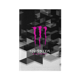 Обложка для паспорта матовая кожа с принтом MONSTER ENERGY (Z) в Екатеринбурге, натуральная матовая кожа | размер 19,3 х 13,7 см; прозрачные пластиковые крепления | black monster | bmx | claw | cybersport | energy | monster | monster energy | moto | motocross | race | sport | киберспорт | когти | монстер энерджи | монстр | мото | мотокросс | ралли | скейтбординг | спорт | энергия