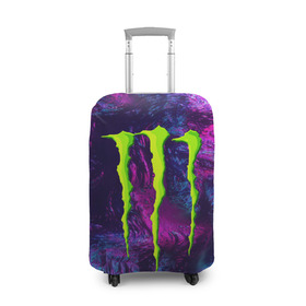 Чехол для чемодана 3D с принтом MONSTER ENERGY (Z) в Екатеринбурге, 86% полиэфир, 14% спандекс | двустороннее нанесение принта, прорези для ручек и колес | black monster | bmx | claw | cybersport | energy | monster | monster energy | moto | motocross | race | sport | киберспорт | когти | монстер энерджи | монстр | мото | мотокросс | ралли | скейтбординг | спорт | энергия