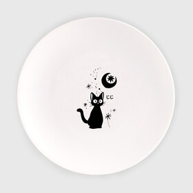 Тарелка с принтом Jiji Cat в Екатеринбурге, фарфор | диаметр - 210 мм
диаметр для нанесения принта - 120 мм | Тематика изображения на принте: cat | jiji | kitty | аниме | ведьма | гибли | джиджи | животные | кот | котенок | кошка | миядзаки | мульт | мультфильм | тоторо