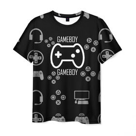 Мужская футболка 3D с принтом GameBoy | PlayBoy в Екатеринбурге, 100% полиэфир | прямой крой, круглый вырез горловины, длина до линии бедер | game | ps | psp | xbox | антибренд | белая | бренд | девушке | игровая | игры | мальчику | минимализм | парню | пк | подарок | приколы | прикольная | ребёнку | серая | черная