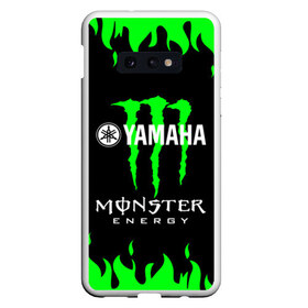 Чехол для Samsung S10E с принтом MONSTER ENERGY (Z) в Екатеринбурге, Силикон | Область печати: задняя сторона чехла, без боковых панелей | Тематика изображения на принте: bike | energy | monster | monster energy | moto | motocycle | sport | sportmotorcycle | yamaha | когти | монстер энерджи | монстр | мото | спорт | энергия | ямаха