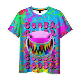 Мужская футболка 3D с принтом 6IX9INE GOOBA в Екатеринбурге, 100% полиэфир | прямой крой, круглый вырез горловины, длина до линии бедер | 6ix9ine | 6ix9ine  gooba | gooba | акула | сикснайн | сиксти найн | сиксти найн репер | такаши | текаши | текаши сикснайн