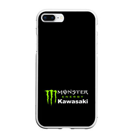 Чехол для iPhone 7Plus/8 Plus матовый с принтом MONSTER ENERGY KAWASAKI (Z) в Екатеринбурге, Силикон | Область печати: задняя сторона чехла, без боковых панелей | bike | energy | kawasaki | monster | monster energy | moto | motocross | ninja | sport | zzr | кавасаки | кавасаки ниндзя | монстер энерджи | монстр | мото | мотокросс | ниндзя | спорт | энергия