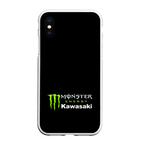 Чехол для iPhone XS Max матовый с принтом MONSTER ENERGY KAWASAKI (Z) в Екатеринбурге, Силикон | Область печати: задняя сторона чехла, без боковых панелей | Тематика изображения на принте: bike | energy | kawasaki | monster | monster energy | moto | motocross | ninja | sport | zzr | кавасаки | кавасаки ниндзя | монстер энерджи | монстр | мото | мотокросс | ниндзя | спорт | энергия