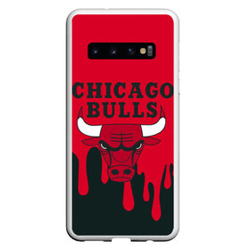 Чехол для Samsung Galaxy S10 с принтом Chicago Bulls в Екатеринбурге, Силикон | Область печати: задняя сторона чехла, без боковых панелей | Тематика изображения на принте: 23 | air jordan | bulls | chicago bulls | jordan | michael jordan | nba | paris saint germain | psg | red | sport | быки | джордан | майкл джордан | псж | спорт | чикаго буллс