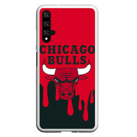 Чехол для Honor 20 с принтом Chicago Bulls в Екатеринбурге, Силикон | Область печати: задняя сторона чехла, без боковых панелей | 23 | air jordan | bulls | chicago bulls | jordan | michael jordan | nba | paris saint germain | psg | red | sport | быки | джордан | майкл джордан | псж | спорт | чикаго буллс