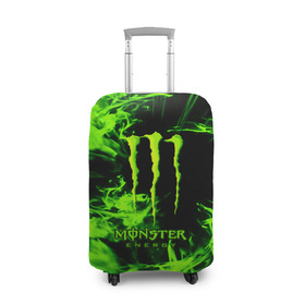 Чехол для чемодана 3D с принтом MONSTER ENERGY в Екатеринбурге, 86% полиэфир, 14% спандекс | двустороннее нанесение принта, прорези для ручек и колес | energy | honda | mercedes | monster energy | porsche | racing | sport | toyota | автомобил | автомобильные | марка | машины | митсубиси | монстр | монстр энерджи | порше | спорт | тесла | тойота | хонда