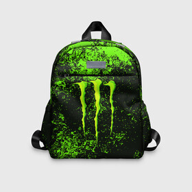 Детский рюкзак 3D с принтом MONSTER ENERGY в Екатеринбурге, 100% полиэстер | лямки с регулируемой длиной, сверху петелька, чтобы рюкзак можно было повесить на вешалку. Основное отделение закрывается на молнию, как и внешний карман. Внутри дополнительный карман. По бокам два дополнительных кармашка | black monster | bmx | claw | cybersport | energy | monster | monster energy | moto | motocross | race | sport | киберспорт | когти | монстер энерджи | монстр | мото | мотокросс | ралли | скейтбординг | спорт | энергия