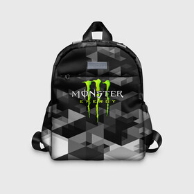 Детский рюкзак 3D с принтом MONSTER ENERGY в Екатеринбурге, 100% полиэстер | лямки с регулируемой длиной, сверху петелька, чтобы рюкзак можно было повесить на вешалку. Основное отделение закрывается на молнию, как и внешний карман. Внутри дополнительный карман. По бокам два дополнительных кармашка | black monster | bmx | claw | cybersport | energy | monster | monster energy | moto | motocross | race | sport | киберспорт | когти | монстер энерджи | монстр | мото | мотокросс | ралли | скейтбординг | спорт | энергия