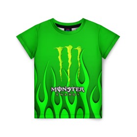 Детская футболка 3D с принтом MONSTER ENERGY в Екатеринбурге, 100% гипоаллергенный полиэфир | прямой крой, круглый вырез горловины, длина до линии бедер, чуть спущенное плечо, ткань немного тянется | Тематика изображения на принте: energy | honda | mercedes | monster energy | porsche | racing | sport | toyota | автомобил | автомобильные | марка | машины | митсубиси | монстр | монстр энерджи | порше | спорт | тесла | тойота | хонда