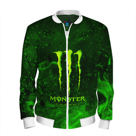 Мужской бомбер 3D с принтом MONSTER ENERGY в Екатеринбурге, 100% полиэстер | застегивается на молнию, по бокам два кармана без застежек, по низу бомбера и на воротнике - эластичная резинка | Тематика изображения на принте: energy | honda | mercedes | monster energy | porsche | racing | sport | toyota | автомобил | автомобильные | марка | машины | митсубиси | монстр | монстр энерджи | порше | спорт | тесла | тойота | хонда