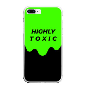 Чехол для iPhone 7Plus/8 Plus матовый с принтом HIGHLY toxic 0 2 в Екатеринбурге, Силикон | Область печати: задняя сторона чехла, без боковых панелей | Тематика изображения на принте: green | neon | street style | style | toxic