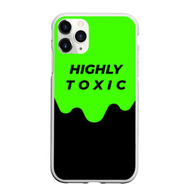 Чехол для iPhone 11 Pro Max матовый с принтом HIGHLY toxic 0 2 в Екатеринбурге, Силикон |  | green | neon | street style | style | toxic
