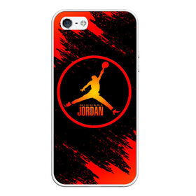 Чехол для iPhone 5/5S матовый с принтом MICHAEL JORDAN (Z) в Екатеринбурге, Силикон | Область печати: задняя сторона чехла, без боковых панелей | 23 | bulls | chicago bulls | jordan | logo | michael jordan | nba | paris saint germain | psg | red | sport | быки | джордан | лого | майкл джордан | псж | спорт | чикаго буллс