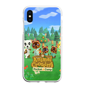 Чехол для iPhone XS Max матовый с принтом ANIMAL CROSSING в Екатеринбурге, Силикон | Область печати: задняя сторона чехла, без боковых панелей | animal crossing:new horizons | game | nintendo | анимал кроссинг | животные | звери | игра | нинтендо | пересечение животных