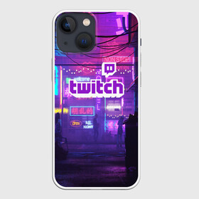 Чехол для iPhone 13 mini с принтом TWITCH в Екатеринбурге,  |  | game | gamer | logo | trend | twitch | twitties | игры | логотип | мода | надписи | стрим | твитч | тренд