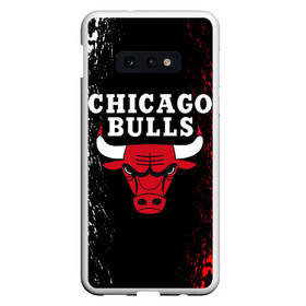 Чехол для Samsung S10E с принтом CHICAGO BULLS в Екатеринбурге, Силикон | Область печати: задняя сторона чехла, без боковых панелей | bulls | chicago | chicago bulls | nba | red bulls | usa | америка | быки | нба | сша | чикаго буллс