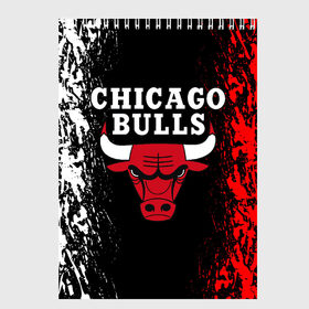 Скетчбук с принтом CHICAGO BULLS в Екатеринбурге, 100% бумага
 | 48 листов, плотность листов — 100 г/м2, плотность картонной обложки — 250 г/м2. Листы скреплены сверху удобной пружинной спиралью | Тематика изображения на принте: bulls | chicago | chicago bulls | nba | red bulls | usa | америка | быки | нба | сша | чикаго буллс