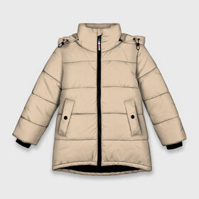 Зимняя куртка для девочек 3D с принтом Бежевая Маска в Екатеринбурге, ткань верха — 100% полиэстер; подклад — 100% полиэстер, утеплитель — 100% полиэстер. | длина ниже бедра, удлиненная спинка, воротник стойка и отстегивающийся капюшон. Есть боковые карманы с листочкой на кнопках, утяжки по низу изделия и внутренний карман на молнии. 

Предусмотрены светоотражающий принт на спинке, радужный светоотражающий элемент на пуллере молнии и на резинке для утяжки. | Тематика изображения на принте: mask | medical mask | virus | вирус | коронавирус | маска | медицинская маска