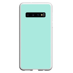 Чехол для Samsung Galaxy S10 с принтом Мятная Маска в Екатеринбурге, Силикон | Область печати: задняя сторона чехла, без боковых панелей | mask | medical mask | virus | вирус | коронавирус | маска | медицинская маска