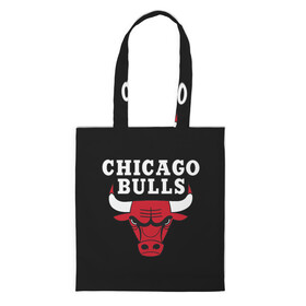 Шоппер 3D с принтом CHICAGO BULLS в Екатеринбурге, 100% полиэстер | Плотность: 200 г/м2; Размер: 34×35 см; Высота лямок: 30 см | bulls | chicago | chicago bulls | nba | red bulls | usa | америка | быки | нба | сша | чикаго буллс