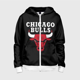 Детская толстовка 3D на молнии с принтом CHICAGO BULLS в Екатеринбурге, 100% полиэстер |  манжеты и пояс оформлены широкой мягкой резинкой, двухслойный капюшон со шнурком для регулировки, спереди карманы и застежка-молния
 | bulls | chicago | chicago bulls | nba | red bulls | usa | америка | быки | нба | сша | чикаго буллс