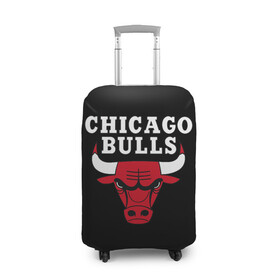 Чехол для чемодана 3D с принтом CHICAGO BULLS в Екатеринбурге, 86% полиэфир, 14% спандекс | двустороннее нанесение принта, прорези для ручек и колес | bulls | chicago | chicago bulls | nba | red bulls | usa | америка | быки | нба | сша | чикаго буллс