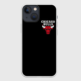 Чехол для iPhone 13 mini с принтом CHICAGO BULLS   ЧИКАГО БУЛЛС ЛОГО НА КАРМАШКЕ в Екатеринбурге,  |  | bulls | chicago | chicago bulls | nba | red bulls | usa | америка | быки | нба | сша | чикаго буллс
