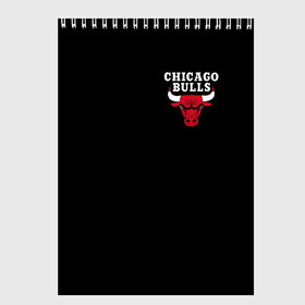 Скетчбук с принтом CHICAGO BULLS в Екатеринбурге, 100% бумага
 | 48 листов, плотность листов — 100 г/м2, плотность картонной обложки — 250 г/м2. Листы скреплены сверху удобной пружинной спиралью | Тематика изображения на принте: bulls | chicago | chicago bulls | nba | red bulls | usa | америка | быки | нба | сша | чикаго буллс