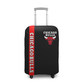 Чехол для чемодана 3D с принтом CHICAGO BULLS в Екатеринбурге, 86% полиэфир, 14% спандекс | двустороннее нанесение принта, прорези для ручек и колес | bulls | chicago | chicago bulls | nba | red bulls | usa | америка | быки | нба | сша | чикаго буллс