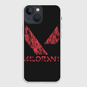 Чехол для iPhone 13 mini с принтом VALORANT в Екатеринбурге,  |  | cs | csgo | fortnite | games | gaming | league | legends | lol | of | riot | valorant | валорант | игра | игры | кс | ксго